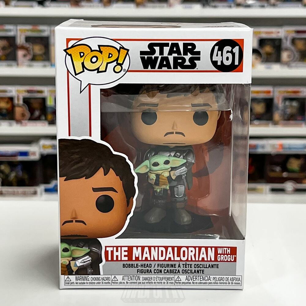 Funko Pop Star Wars The Mandalorian with Grogu 461 Bounty Hunter Vinyl Figure